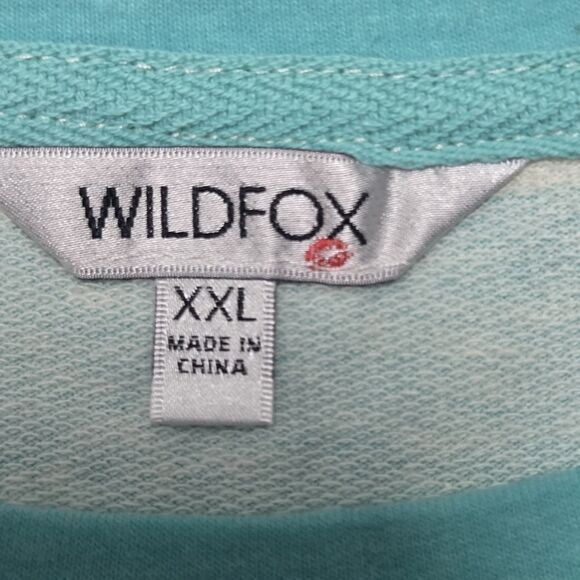 Wildfox WomenRelaxed Fit Super Soft Sweatshirt And‎ Short Lounge Set 2XL Striped - Picture 3 of 7